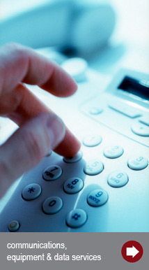 communications, equipment and data services